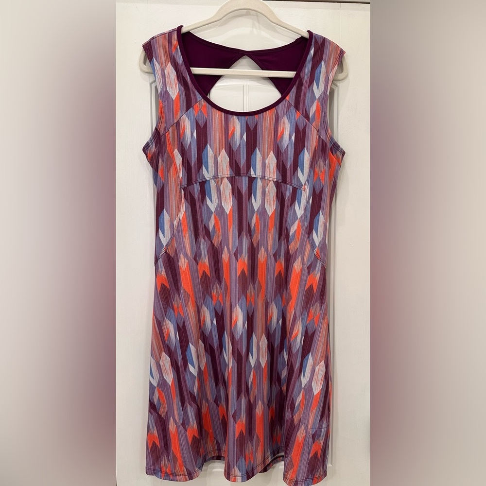 prAna Calico Athletic Dress Grapevine Gemstone M